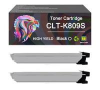 Orddpr High Yield CLT-809S CLT-K809S CLT-C809S CLT-M809S CLT-Y809S Toner Cartridge (2 Black)
