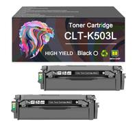 Orddpr High Yield CLT-K503L CLT-C503L CLT-M503L CLT-Y503L Toner Cartridge (2 Black)