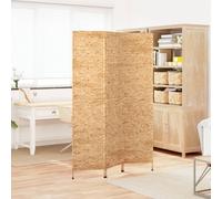 Ordellia 3-Piece Screen 122 x 180 cm Water Hyacinth Metal Frame Room Divider Privacy Screen Freestanding Foldable for Bedroom Living Room Office Privacy and Country House Decoration