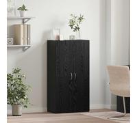 Ordellia Artisan Oak Office Cabinet Made of Wood Material, 60 x 32 x 115 cm, 2 Shelves, 2 Hinged Doors, for Office, Study, Home Office, Storage Space for Folders, Files, Documents and Storage