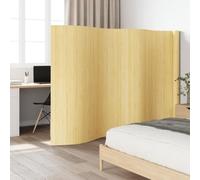 Ordellia Bamboo Room Divider Screen Light Natural 600 x 165 cm Foldable and Freestanding Privacy Screen Divider for Living Room Bedroom Office Opaque for Privacy and Decoration