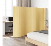 Ordellia Bamboo Screen Light Natural 800 x 165 cm Room Divider Freestanding Privacy Screen Foldable Divider for Living Room Bedroom Office Opaque Screen for More Privacy