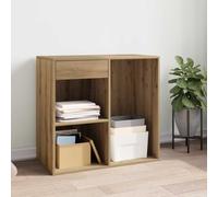 Ordellia Cosmetic Cabinet Artisan Oak Wood Material 80 x 40 x 75 cm with Drawer and Compartments as Cabinet Chest of Drawers Sideboard Highboard Lowboard for Storage Space in the Living Room