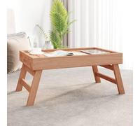 Ordellia Folding Tray Made of Teak Solid Wood, 55 x 35 x 25 cm, Foldable, Portable as Side Table, Camping Table, Balcony Table, Garden Table for Kitchen, Living Room, Patio and Office