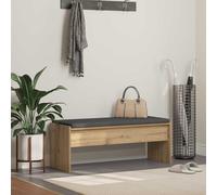 Ordellia Hallway Bench with Cushion Artisan Oak, Bench Made of Wood Material, 103 x 38 x 40 cm, Upholstered Bench with Non-Slip Cover, Shoe Bench for Hallway and Entrance Area, Maximum Load 110 kg per