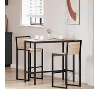 Ordellia Height Adjustable Table Made of Engineers Wood and Steel in Natural 100 x 50 x 91 cm, Dining Table, Desk, Coffee Table for Living Room, Dining Room and Office, Stable up to 75 kg
