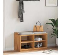 Ordellia Sandnes Hallway Bench Made of Solid Pine Wood, 87 x 40 x 50 cm, with 4 Open Compartments, Shoe Bench with Storage Space, Seat Chest for Hallway, Hallway and Entrance Area