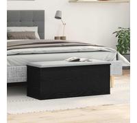 Ordellia Storage Box Black Oak Look Made of Wood Material 90 x 35 x 35 cm with Ample Storage Space for Living Room Bedroom Home Office Easy Assembly and Modern Order