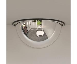 Ordellia Traffic Mirrors 2 Pieces Semi-Dome Diameter 30 cm Acrylic for Parking, Business Areas, Warehouse, Driveway and Exit, Signs for Orientation and Traffic Regulations