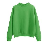 Order Again From My Recent Orders Tunic Sweatshirt for Women UK Woman Solid Color Sweatshirts Oneck Custom Logo Knitted Pullovers Thick Autumn Winter Christmas Black of Friday (Green, M)