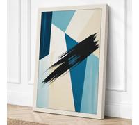 Order and Impulse Abstract Canvas Wall Art Print 24x16 Inch