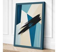 Order and Impulse Abstract Canvas Wall Art Print 24x16 Inch