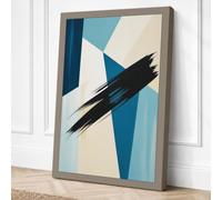 Order and Impulse Abstract Canvas Wall Art Print 24x16 Inch