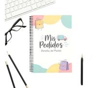 Order Book | Spanish Sales Record Notebook,Order Tracker Notebook,for Small Business Restaurant Office Server Waitress Staff Work Management