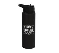 Order Builds Clarity Masonic Principle Stainless Steel Insulated Water Bottle