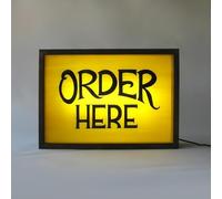 Order here RGB LED Neon Lightbox Wall Mountable Pulsing Remote Control Light Sign Illuminated Lights for Recording Studio Cinema Libraries Cafes Home Company USB Powered