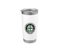 Order of Saint Lazarus of Jerusalem Shield Cross Emblem Stainless Steel Insulated Tumbler