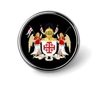 Order of The Holy Sepulchre Round Lapel Pin Button Brooch Tie Badge Elegant Hat Clothing Jewelry Accessories