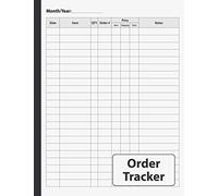 Order Tracker: Simple Daily Sales Log Book for Small Business