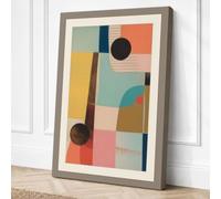 Ordered Geometry Geometric Canvas Wall Art Print 24x16 Inch (61 x 41 cm)