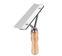 Ordermore Long Tooth Undercoat Dog Rake,Anti-Slip Wood Handle Grooming Rake,Steel Comb for Long Hair Pet