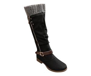 Orders Placed by Me 2024,Ankle Wellington Boots Women,Boots Soft Winter Suede Autumn Midsolid Warm Boots Classic Women's Color Lowheel Women's,Daily Deals of The Day Black