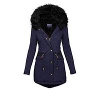 Orders Placed By Me Recently Womens Parka Coat Jackets Waterproof Fleece Lined Winter Coats Padded Thicken Sherpa Overcoat with Faux Fur Hooded Ladies Outwear Outlet Clearance Uk