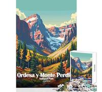 Ordesa Y Monte Perdido National Park Jigsaw Puzzles for Adults 1000 Pieces Improve Detailed Observation Skills Mindful Relaxing Leisure Game (38x52cm)