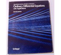 Ordinary Differential Equations with Applications