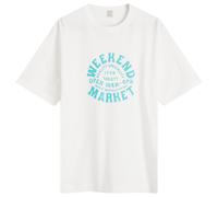 Ordinary Fits Men's Weekend Market Printed T-Shirt Off-White