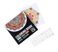 ordinarYone 24 Sheets Fun Coloring Book with Pre-patterned Pages Portable Drawing Paper Pad For Adult Doodling Sketching