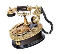 ordinarYone Antique Rotary Dials Telephone Music Box With Classical Melodies Nostalgic Ornament For Home Decors And Giving