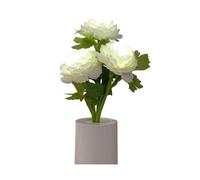 ordinarYone Energy Efficient Peony Shape Nightlight With Realistic Bedroom Table Decorations