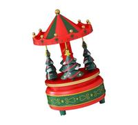 ordinarYone Hand Cranked Rotating Christmas Tree Music Box With Clear Sound Melodies Ornament Ideal For Adults Giving