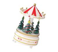 ordinarYone Hand Cranked Rotating Christmas Tree Music Box With Clear Sound Melodies Ornament Ideal For Adults Giving