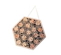 ordinarYone Natural Wooden Structure For Outdoor Areas Featuring Unique Shape And Various Nesting Tubes To Flying Pollinator