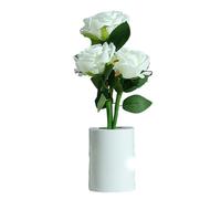 ordinarYone Realistic Rose Flowers Energy Efficient Operated Eye Caring Bedsides Lamp Home Decors Nightlight