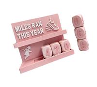 ordinarYone Running Mileage Counter For Fitness Enthusiasts 3D Printed Design Visual Progress Tracking Running Pedometer Goal Setter