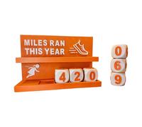 ordinarYone Running Mileage Counter For Fitness Enthusiasts 3D Printed Design Visual Progress Tracking Running Pedometer Goal Setter