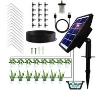 ordinarYone Solar Power Automatic Plant Watering Device For Gardens Balcony Terraces With Timer And Intelligent Alarm Feature