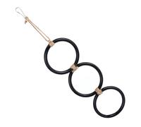 ordinarYone Three Rings Toy Flexible Design for Small Pet Interaction Play and Training Exercise Toy for Cage Hanging