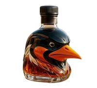 ordinarYone Whimsical Head Shaped Glass Whiskeys Bottle Animal Decanter Alcohols Container Humorous Drinking Accessories