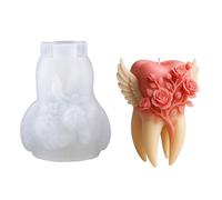 ordinarYone Wing Teeth Rose Silicone Mold Food Grade Silicone Easy Demolding for Epoxy Resin Making Candle Soap Festival Decoration