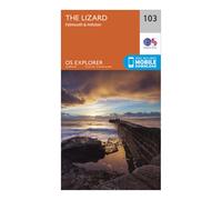 Ordnance Survey Explorer 103 The Lizard Map With Digital Version, Orange One Size