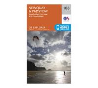 Ordnance Survey Explorer 106 Newquay & Padstow Map With Digital Version, Orange One Size