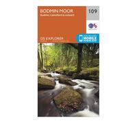Ordnance Survey Explorer 109 Bodmin Moor Map With Digital Version, Orange One Size