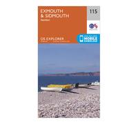 Ordnance Survey Explorer 115 Exmouth & Sidmouth Map With Digital Version, Orange One Size