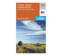 Ordnance Survey Explorer 117 Cerne Abbas & Bere Regis Map With Digital Version, Orange One Size