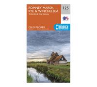 Ordnance Survey Explorer 125 Romney Marsh, Rye & Winchelsea Map With Digital Version, Orange One Size