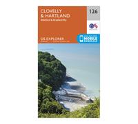 Ordnance Survey Explorer 126 Clovelly & Hartland Map With Digital Version, Orange One Size